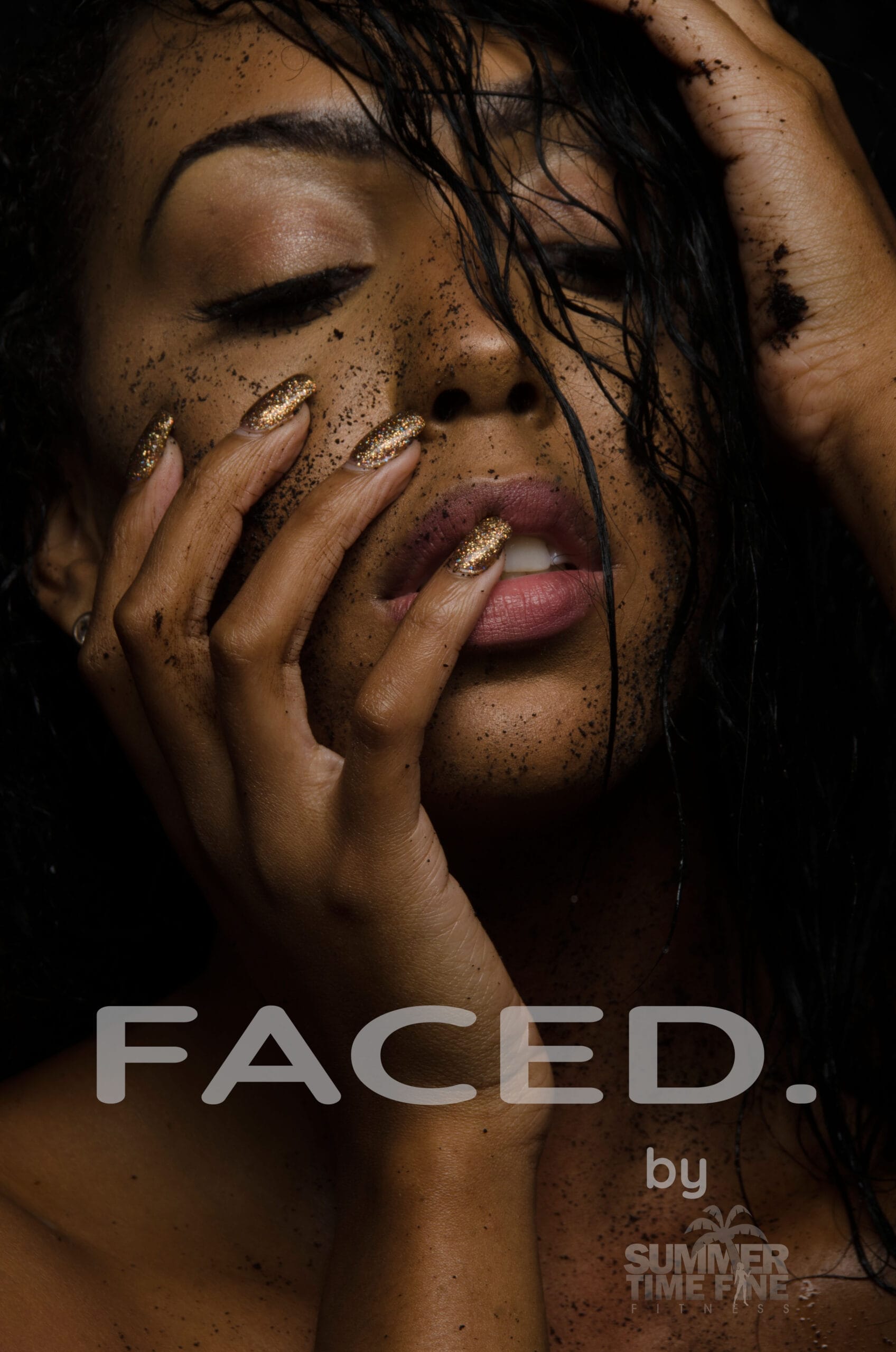 Close-up coffee skincare beauty image